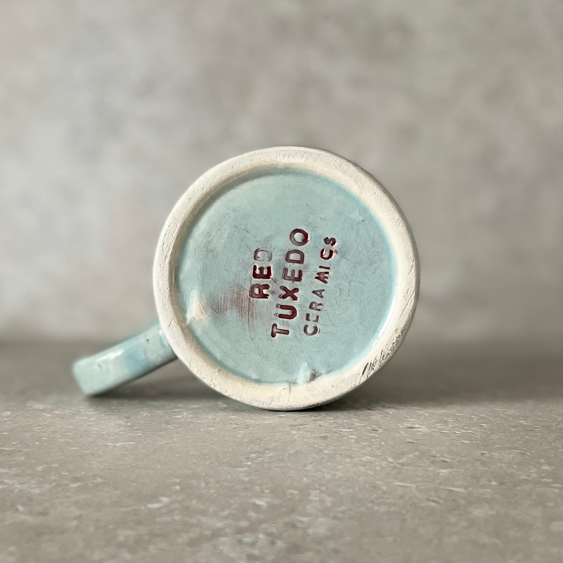 BLUE CERAMIC COFFEE MUG